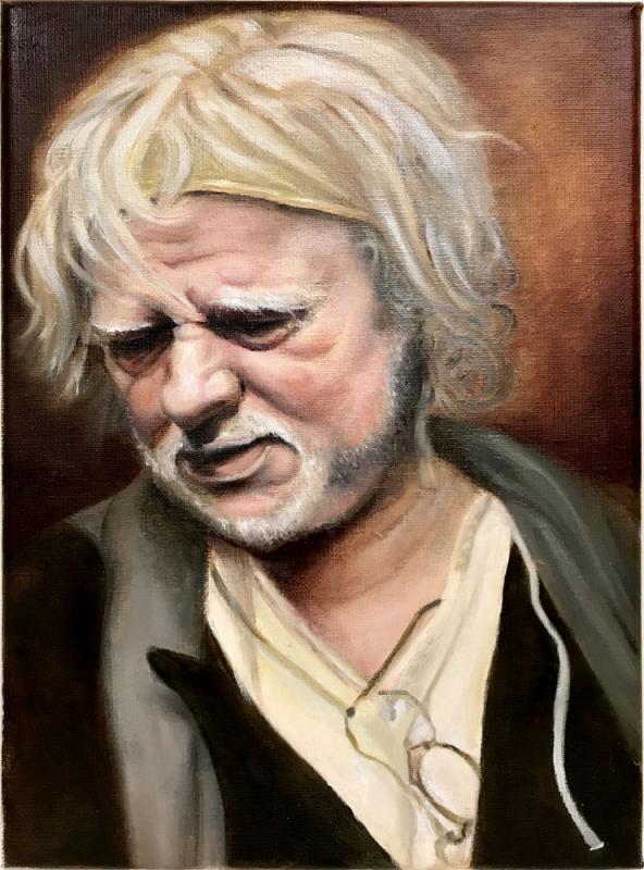 Portrait of Odd Nerdrum - Is it Odd to turn the other cheek?